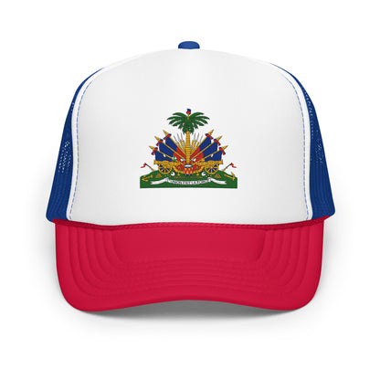 Haiti Coat of Arms - Foam trucker hat