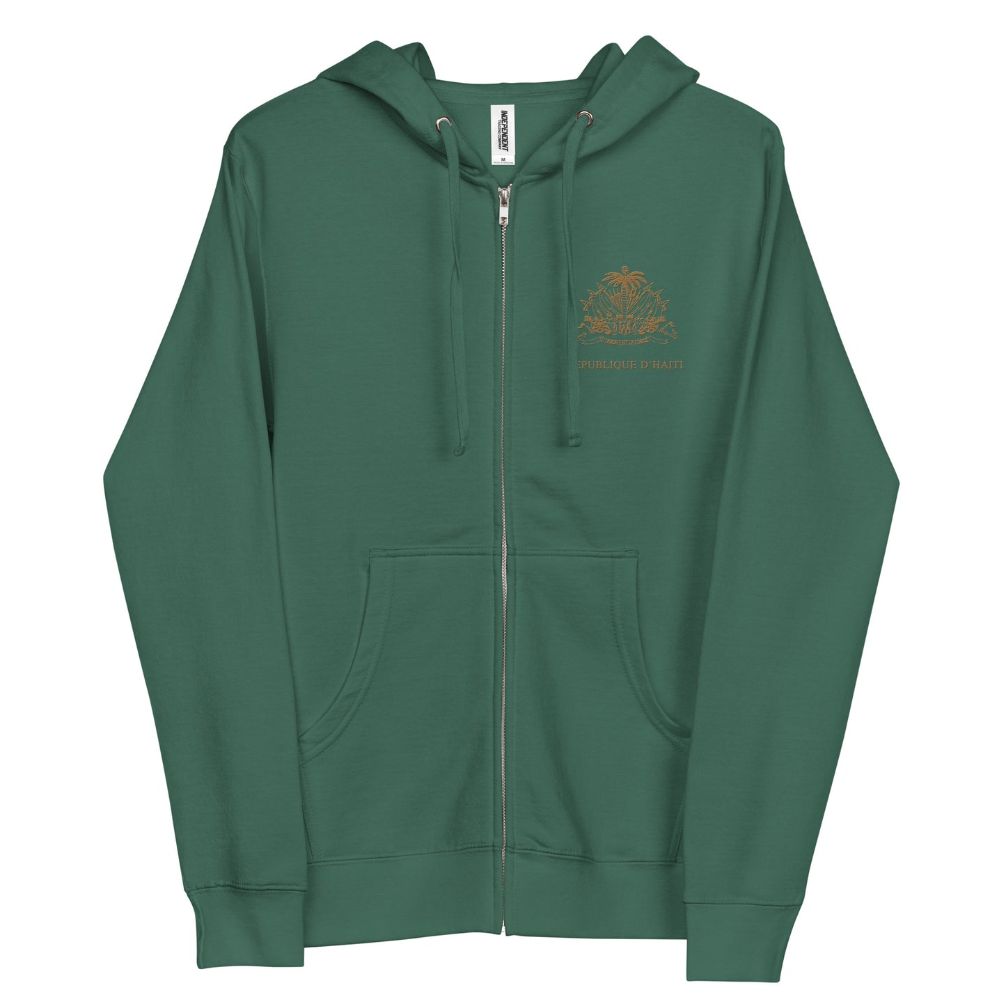 Republique D'Haiti  - Unisex fleece zip up hoodie