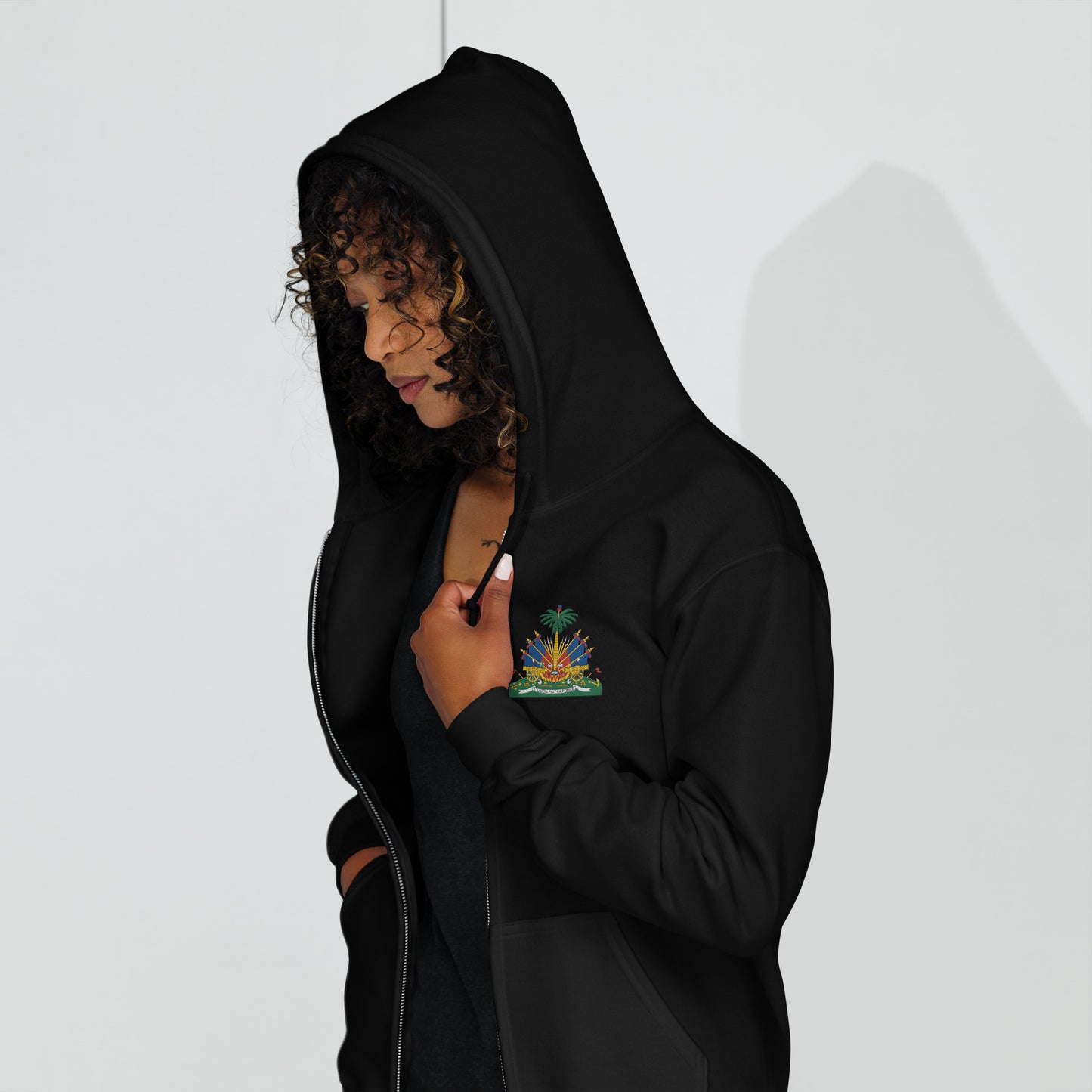 Haiti's Coat of Arms Unisex heavy blend zip hoodie