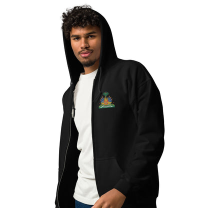 Haiti's Coat of Arms Unisex heavy blend zip hoodie