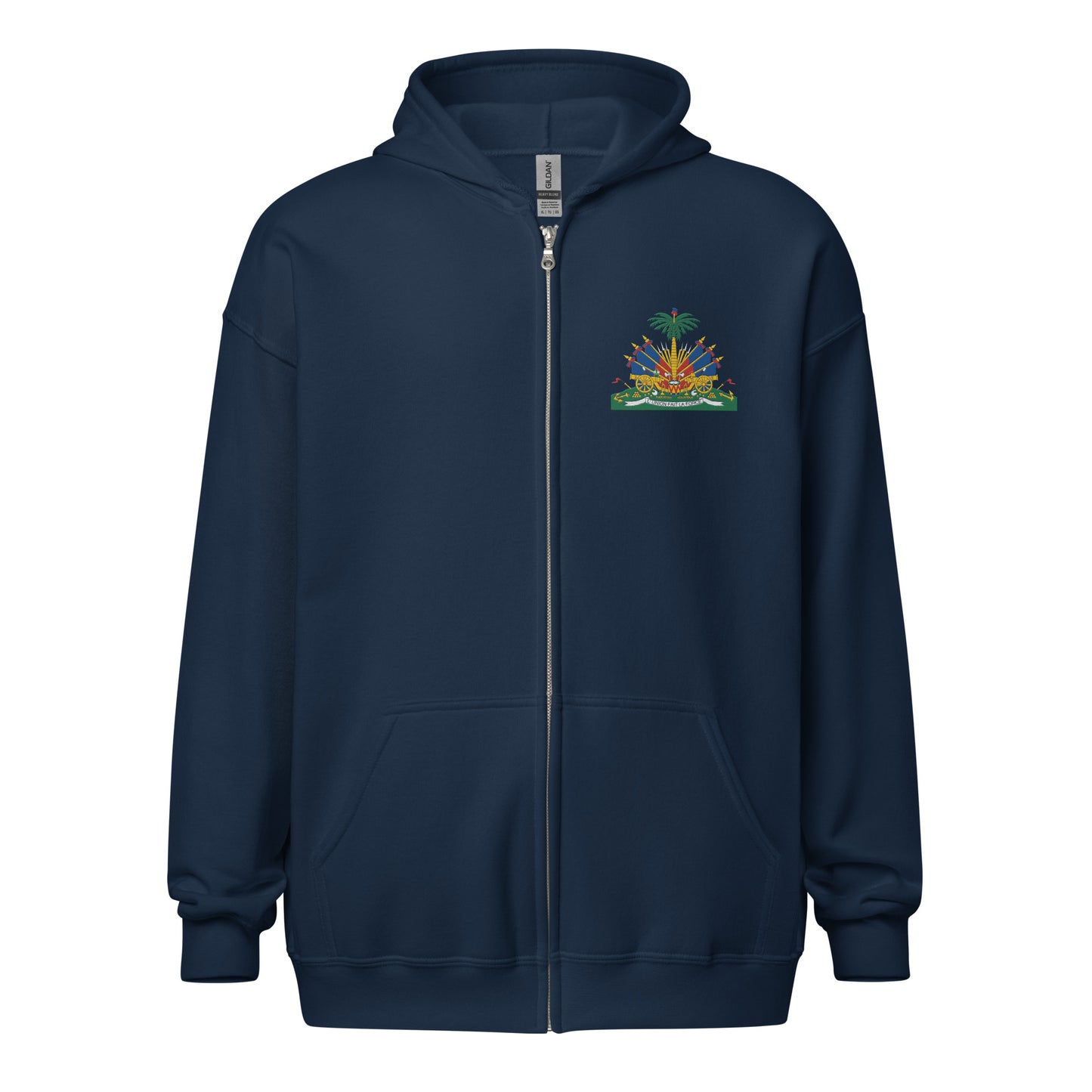 Haiti's Coat of Arms Unisex heavy blend zip hoodie