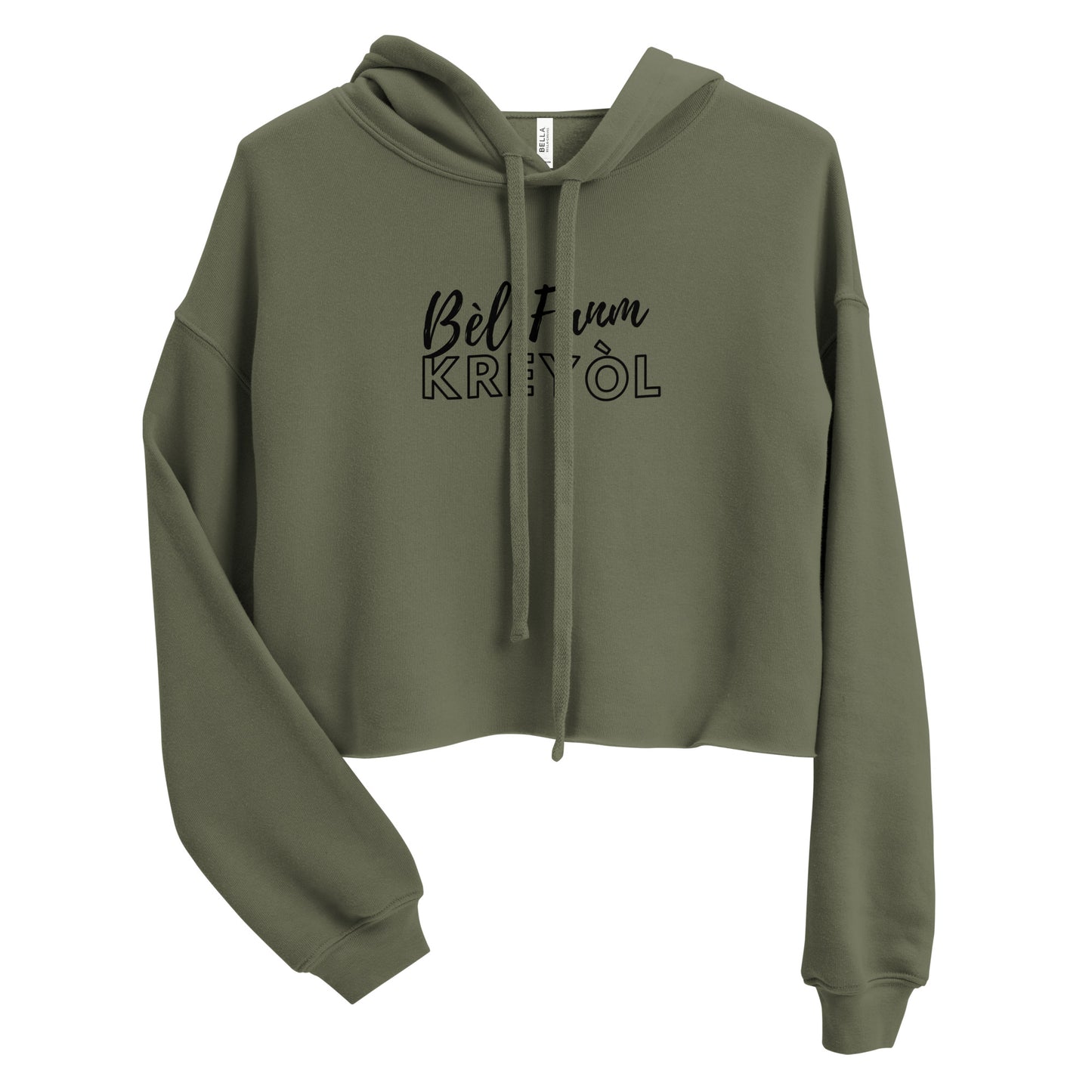 Bèl Fanm Kreyòl Crop Hoodie