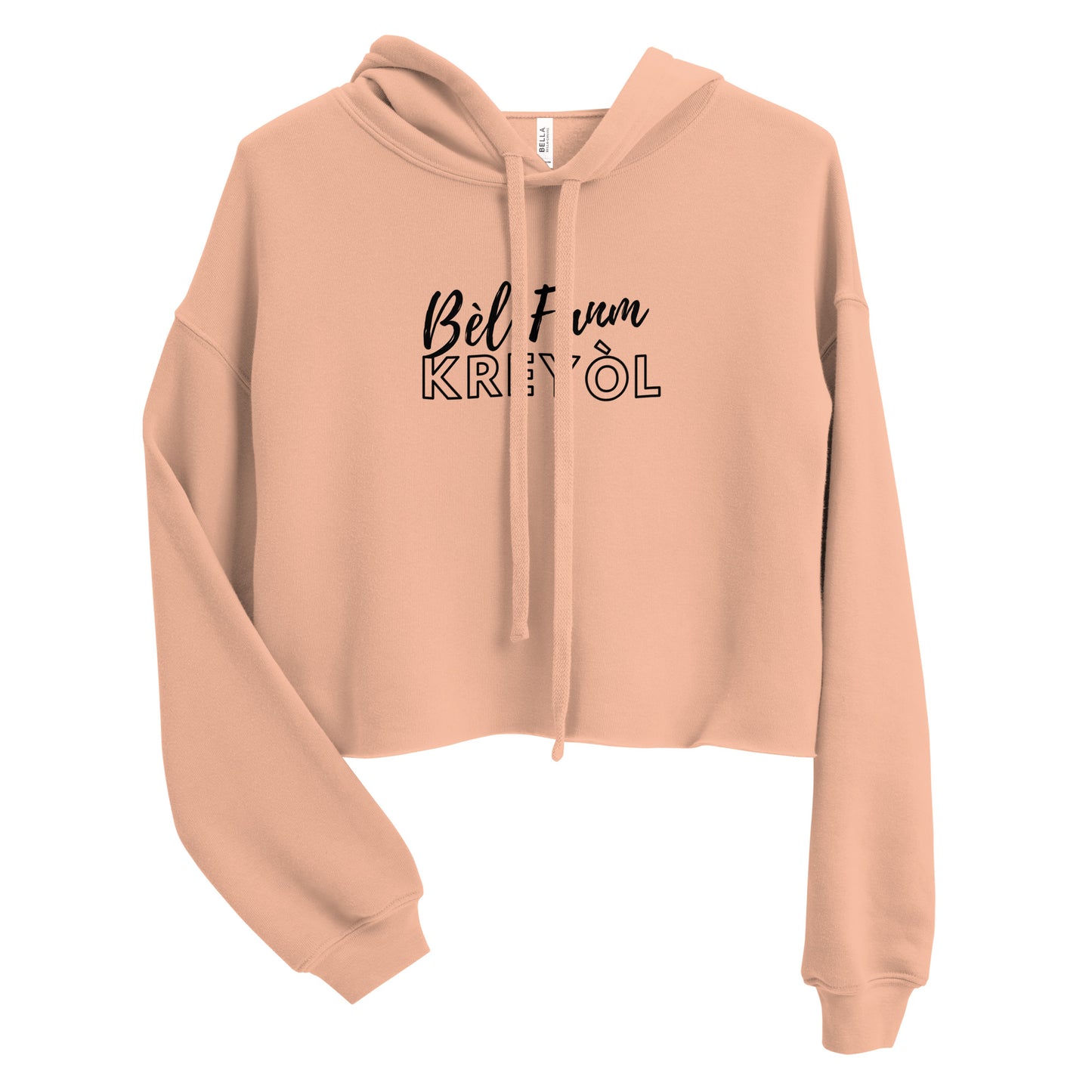 Bèl Fanm Kreyòl Crop Hoodie